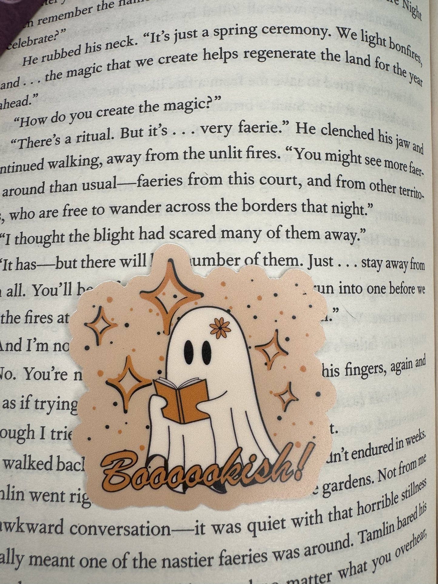 Boooookish Ghost Sticker