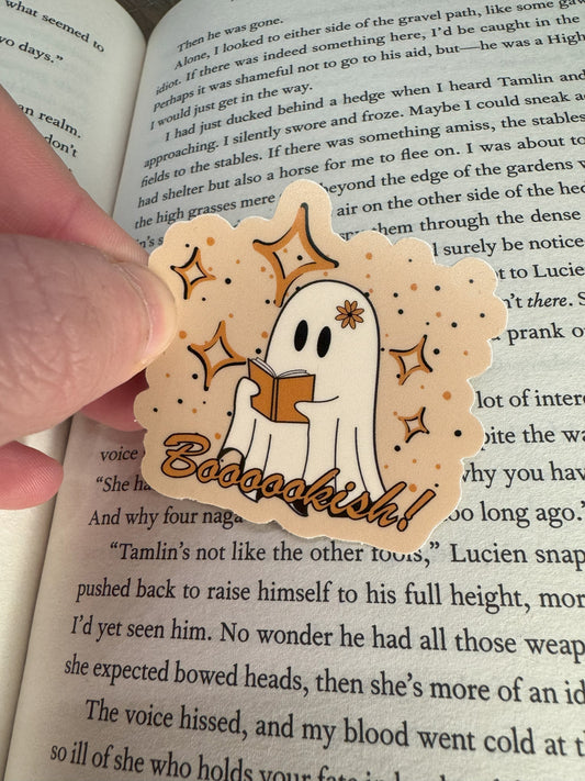 Boooookish Ghost Sticker